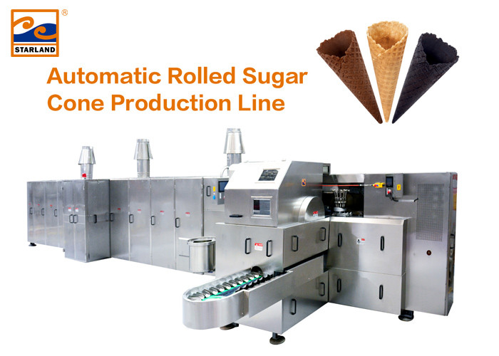 가스 체계 자동적인 설탕 콘 생산 라인/아이스크림 콘 굽기 기계