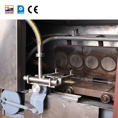 PLC 제어 및 2.0hp 모터와 함께 자동 쿠키 만드는 기계 와플 바구니 생산 라인