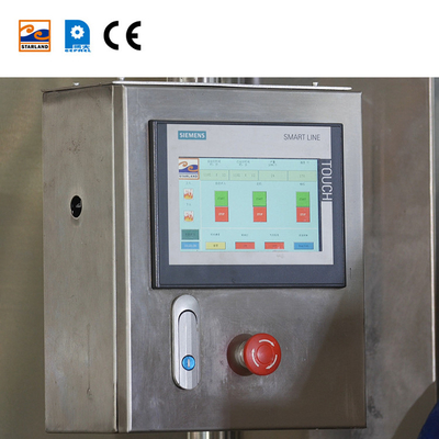 자동 스테인리스 스틸 2.0hp / 1.5KW 모나카 웨이퍼 생산 라인 PLC 제어