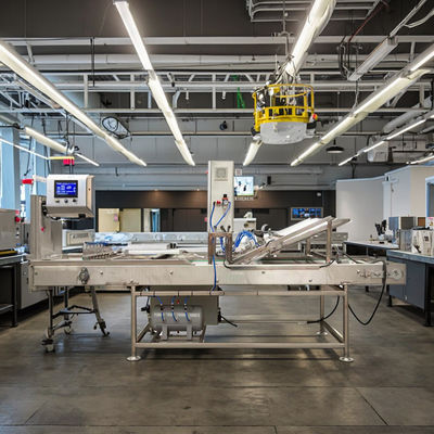 자동 콩 껍데기 장치는 서비스 후 아이스크림 콩 생산 라인의 비디오 기술 지원