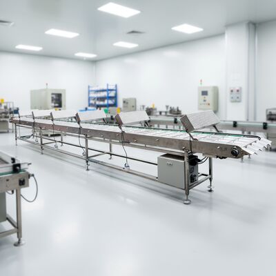 마샬링 냉각 컨베이어 전원 공급 장치 연속 식품 처리