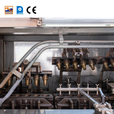 스테인리스 스틸로 만든 자동 웨이퍼 코너 기계 맛있는 크리시피 웨이퍼 코너의 지속적인 생산을 위해 완벽합니다