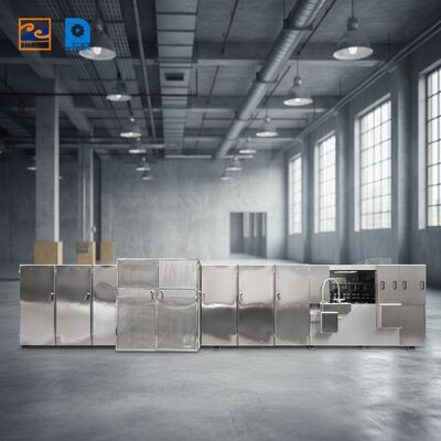 PLC 제어 시스템으로 장착 된 웨이퍼 비스키트 기계 자동 제어 및 안정적인 모나카 웨이퍼 생산을 제공합니다