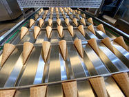 템플릿 아이스크림 제조기를 굽는 2.0 에이치피 설탕 콘 생산 라인 63 무쇠