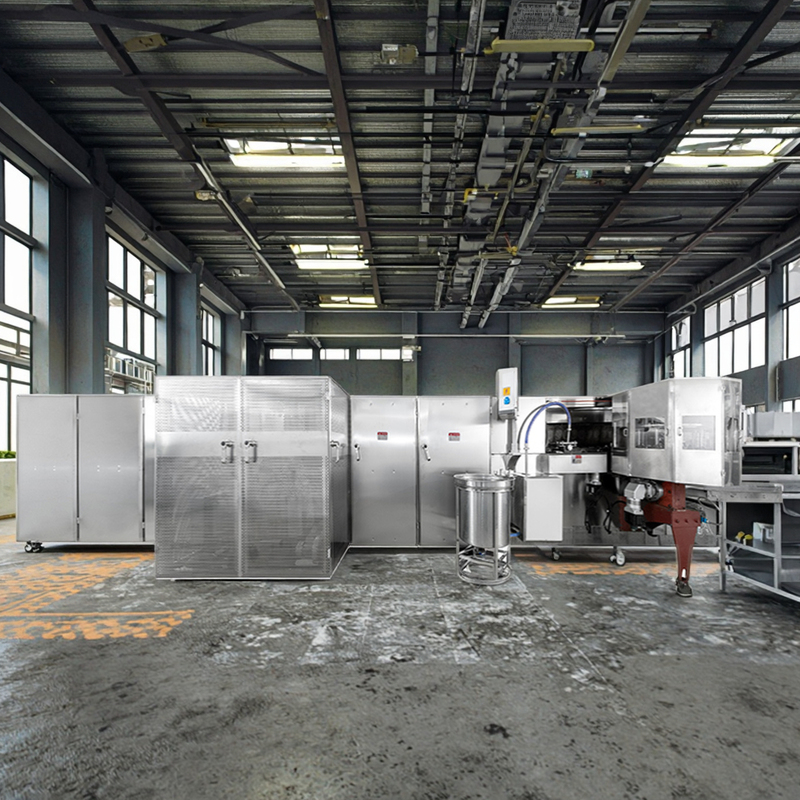 PLC 제어 시스템 높은 수요 시장에서 스테인리스 스틸 바구니를위한 자동 웨플 바구니 기계