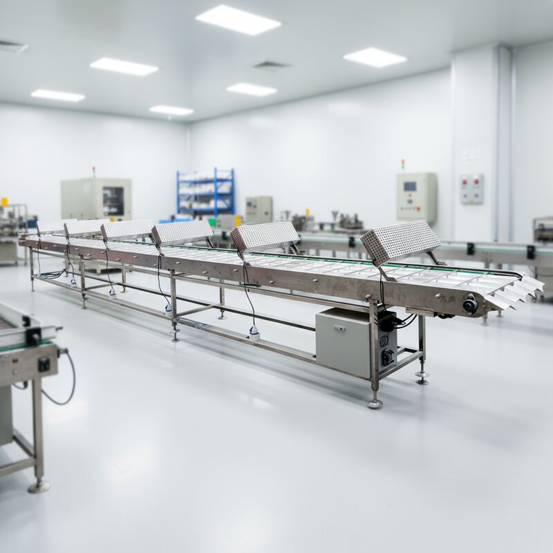 마샬링 냉각 컨베이어 전원 공급 장치 연속 식품 처리