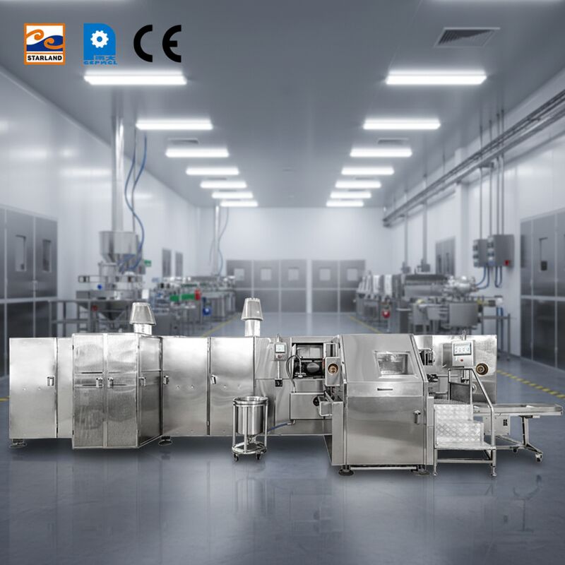 바르키요 콘 생산을 위해 설계된 조립 라인으로, 높은 생산 능력과 작동을 보장합니다.