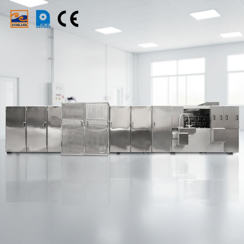 스테인리스 스틸 소재를 사용하여 견고한 구조와 작동을 제공하는 맞춤형 모나카 웨이퍼 생산 장비