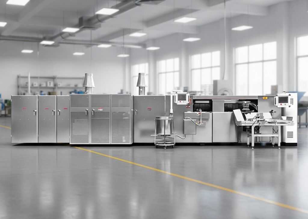 자동 계란 롤 생산 라인 식품 산업에서 일관성 생산 및 간편한 유지 보수를 위해 설계