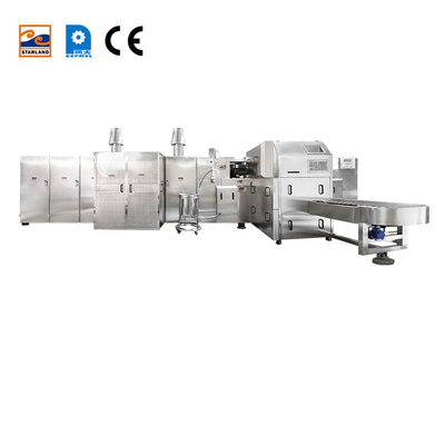 첨단 설탕 콘 생산 라인 380V/220V 4000PCS / 시간 스테인리스 스틸로 만들어졌습니다