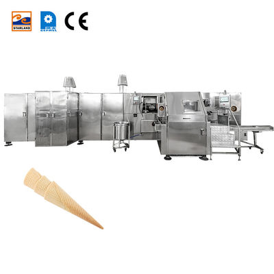 PLC 자동 생산 라인을 가진 상업 Barquillo 코너 만드는 기계